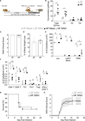 Impact of Dietary Fiber on West Nile Virus Infection